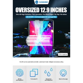 Sunshine SS-057HP-Plus HD μεμβράνη υδρογέλης για Tablet Galaxy Tab S9+ 12.4(SM-X810,SM-X816B)