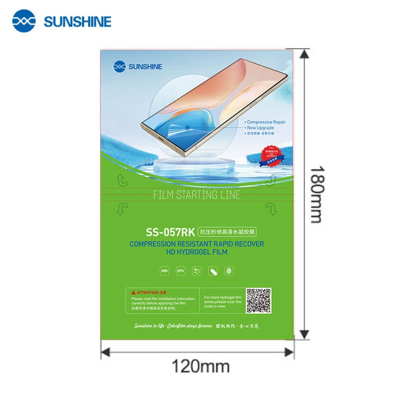 Sunshine SS-057RK Anti-stress μεμβράνη υδρογέλης άμεσης επανόρθωσης υψηλής ευκρίνειας για Xiaomi Redmi Note 15