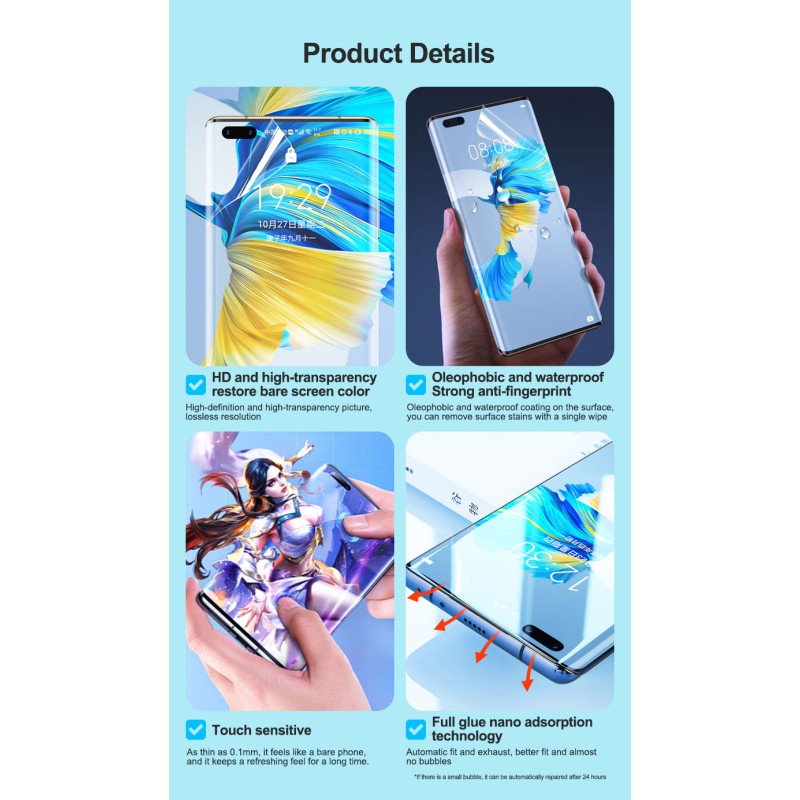 Sunshine SS-057RK Anti-stress μεμβράνη υδρογέλης άμεσης επανόρθωσης υψηλής ευκρίνειας για Xiaomi Redmi Note 15