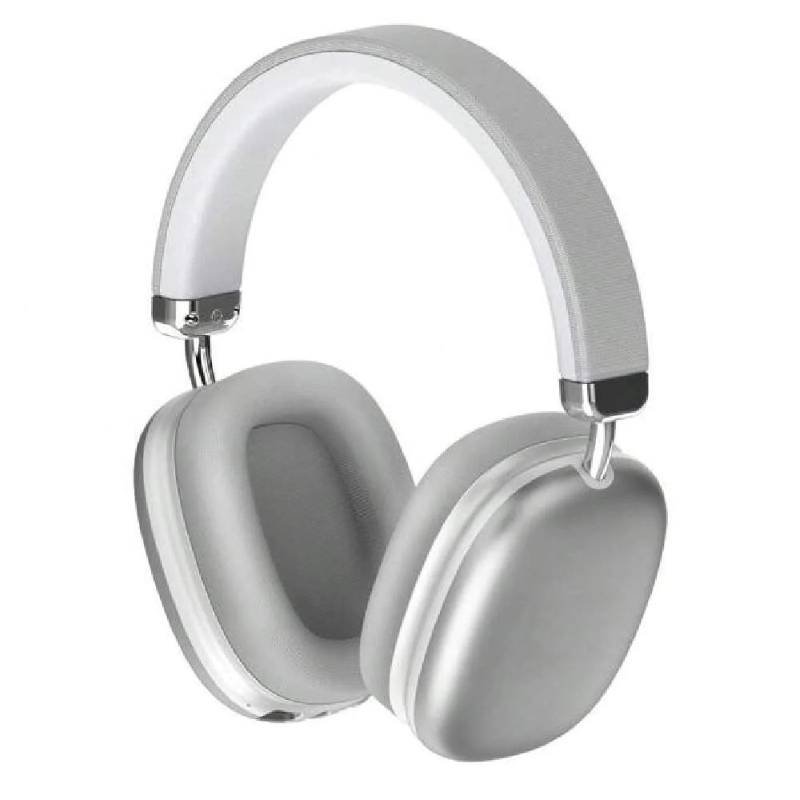 BYZ BL-B51 Ασύρματα Ακουστικά On Ear με 40 ώρες Λειτουργίας και Quick Charge - Ασήμι