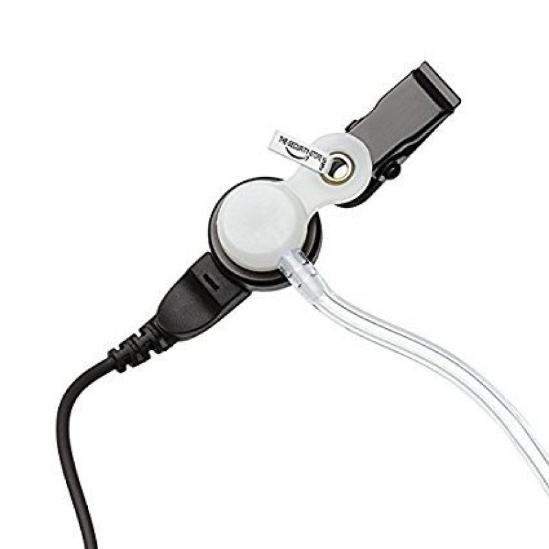 The Security Store Earpiece for BAOFENG and H777 Radio (Bodyguard Style Covert Acoustic Tube Headset with HQ PTT Microphone)
