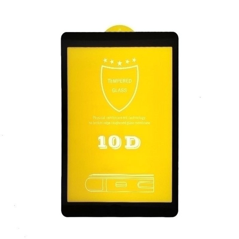 Προστασία Οθόνης Tempered Glass 9H/10D Full Cover 0.3mm για Apple iPad Mini 2019/Mini 5 - Χρώμα: Μαύρο