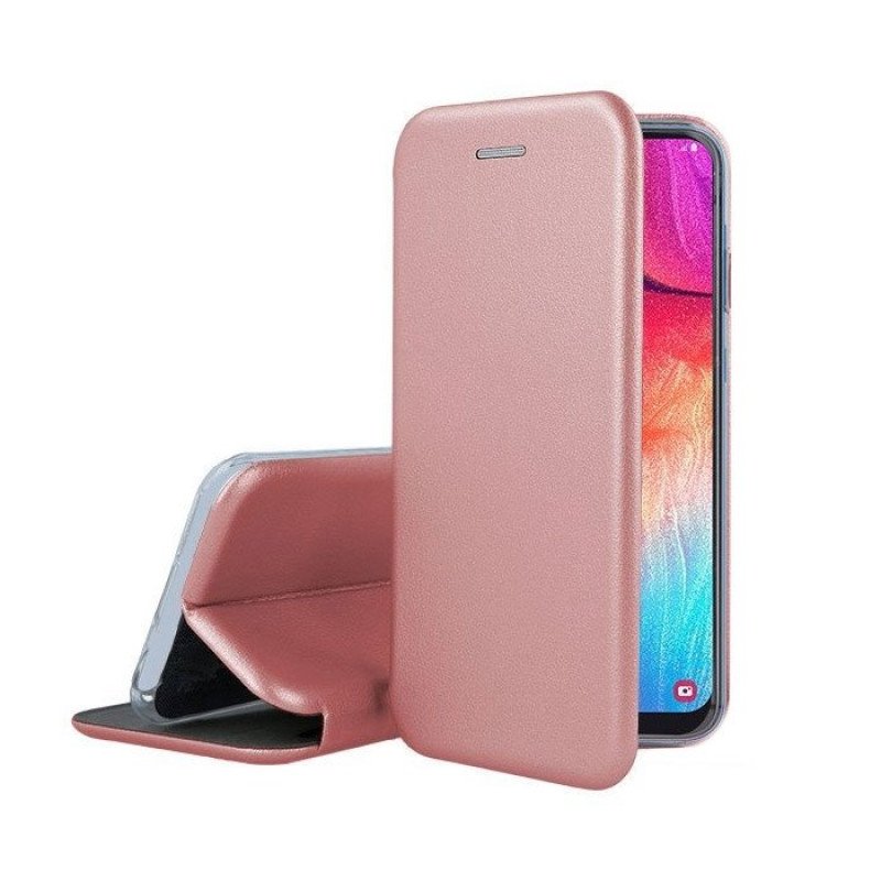 OEM Θήκη Βιβλίο Smart Magnet Elegance Book για Huawei Y5 2018/Y5 Prime 2018/Honor 7S - Χρώμα: Χρυσό Ροζ