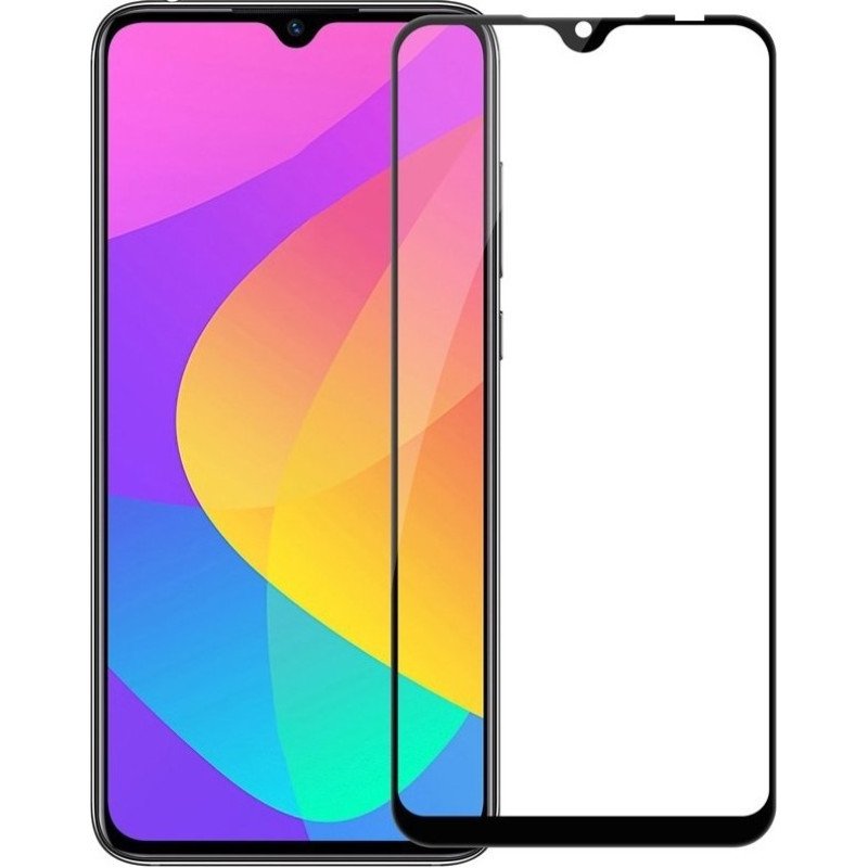 Προστασία Οθόνης Tempered Glass 9H/5D Full Glue Full Cover 0.3mm για Xiaomi Mi A3 - Χρώμα: Μαύρο