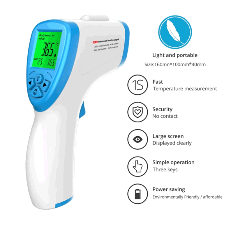 Bing Zun BZ-R6 Πυρόμετρο - Θερμόμετρο / Infrared Thermometer - Χρώμα: Λευκό - Μπλε