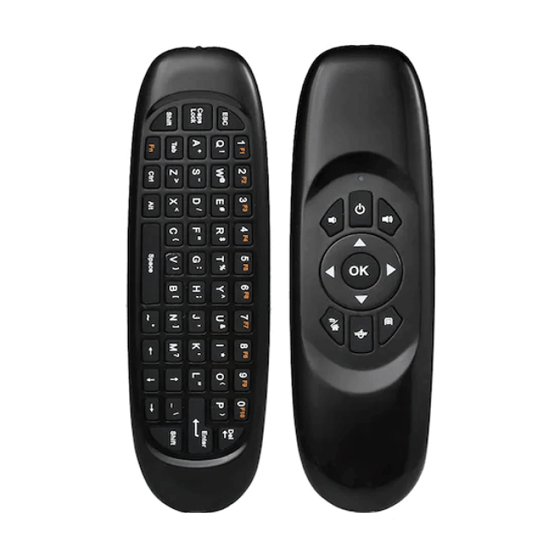 Ασύρματο Πληκτρολόγιο Πολυμέσων C120 Air Mouse Universal - Χρώμα: Μαύρο