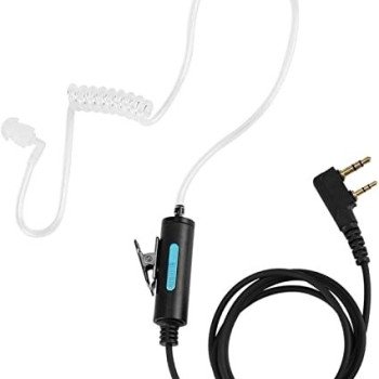 Ακουστικά τύπου Earpiece Security  for BAOFENG διαφανές με μικρόφωνο PTT Acoustic Tube 2 Pin