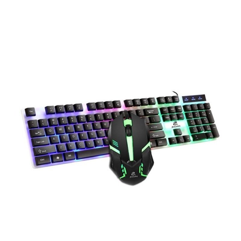 Jeqang JK-1980 Πληκτρολόγιο Gaming Keyboard με RGB φωτισμό & Ποντίκι Backlight type : 7 colour Αγγλικό
