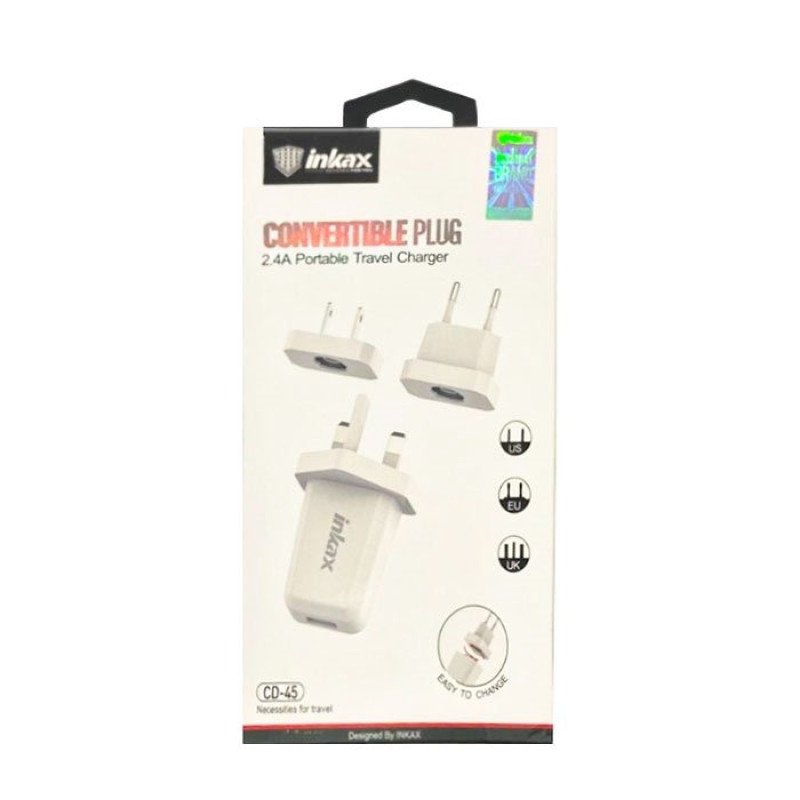 Inkax Φορτιστής Χωρίς Καλώδιο με Θύρα USB-A (CD-45) - Χρώμα: Λευκό