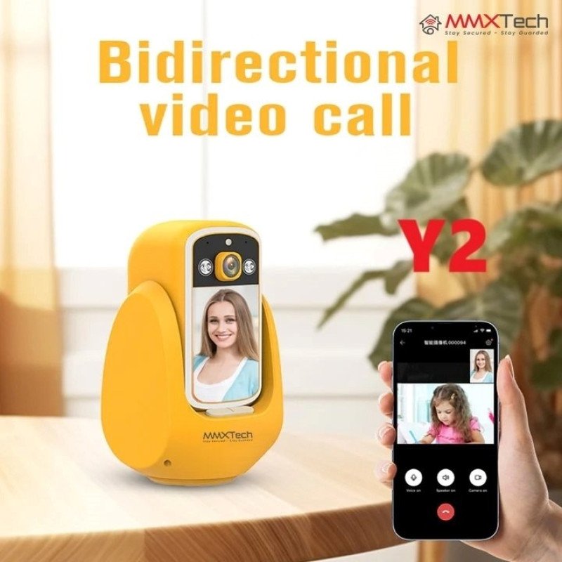 MMX-Tech Y2 Video Calling Smart Wireless HD Camera - Yellow