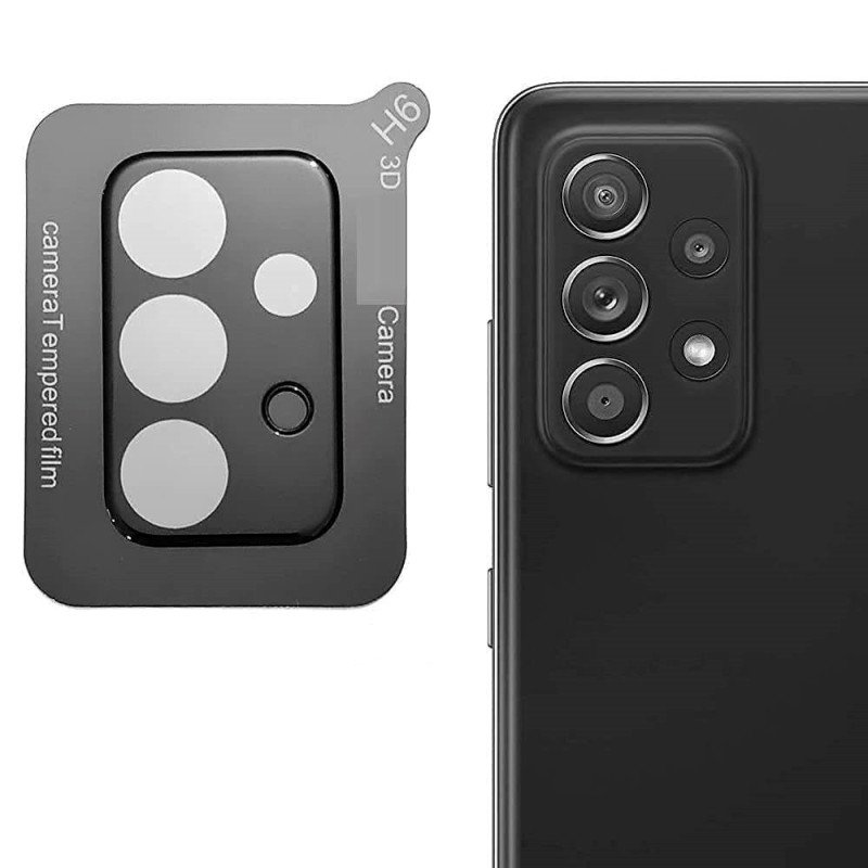 Lens Shield Full Camera Glass για Xiaomi Poco X5 Pro - Χρώμα: Μάυρο