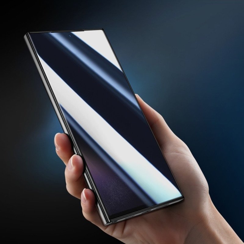 Προστασία Οθόνης Uv Nano Optics Curved Glue Privacy Tempered Glass για Samsung Galaxy S22 Ultra