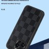 PIBLUE PL93 Θήκη τηλεφώνου Skin Like Matte Check Anti Fall Nonstick Fingerprint Για Apple IPhone 16 Pro Max - Μαύρο
