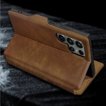 COBLUE ABS09 ΚΑΛΥΜΜΑ ΘΗΚΗ ΤΗΛΕΦΩΝΟΥ ΔΕΡΜΑΤΙΝΟ ΠΤΥΣΣΟΜΕΝΟ ΣΤΑΝΤ ΓΙΑAPPLE IPHONE 16 PLUS - KOKINO