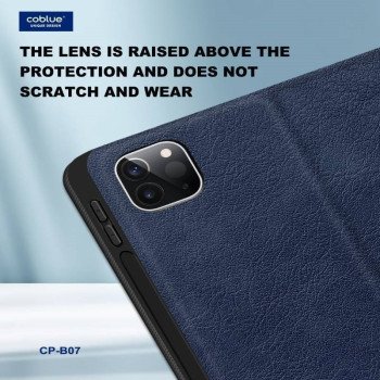 COBLUE CPB07 ΘΗΚΗ ΑΠΛΟ ΔΕΡΜΑΤΙΝΟ ΠΡΟΣΤΑΤΕΥΤΙΚΟΣ ΓΙΑ APPLE IPAD AIR 13 2024 - ΜΑΥΡΟ