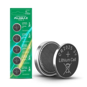 PUJIMAX PJ-CR2025 3V Lithium Button Battery - (10Pcs)