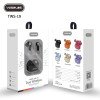 YESPLUS TWS19 Bluetooth 5.3 Ασύρματο Ακουστικά με Μικρόφωνο και Ελεγχο Αφής - Κόκκινος