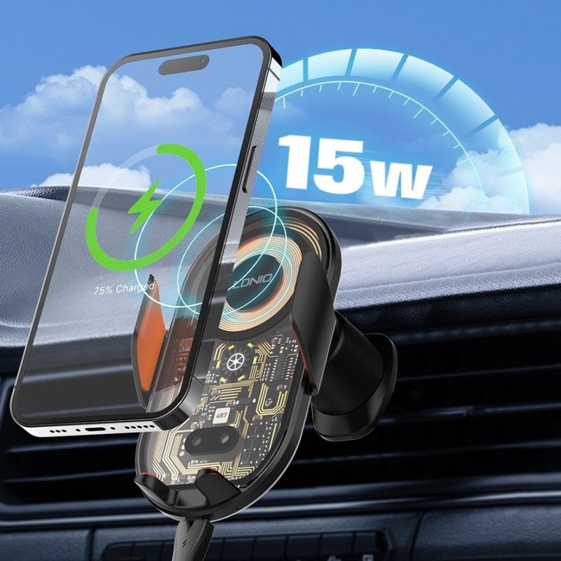 LDNIO MA30 15W Βάση Κινητού αυτοκινήτου Ασύρματος φόρτισης - Εξαεριστήρας