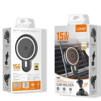 LDNIO MA20 15W Βάση Κινητού αυτοκινήτου Ισχυρός μαγνητικός ασύρματος φόρτισης  - Εξαεριστήρας