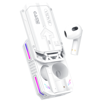 Vidvie BT868 Ασύρματα Ακουστικά με Θήκη Φόρτισης Sliding Mech Gaming Earphones - Λέυκο