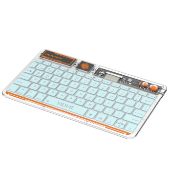Vidvie KB05 Συνδυασμός Διαφανές έξυπνο Ασύρματο πληκτρολόγιο / Transparent Smart Wireless Keyboard - Χρώμα: Μπλε