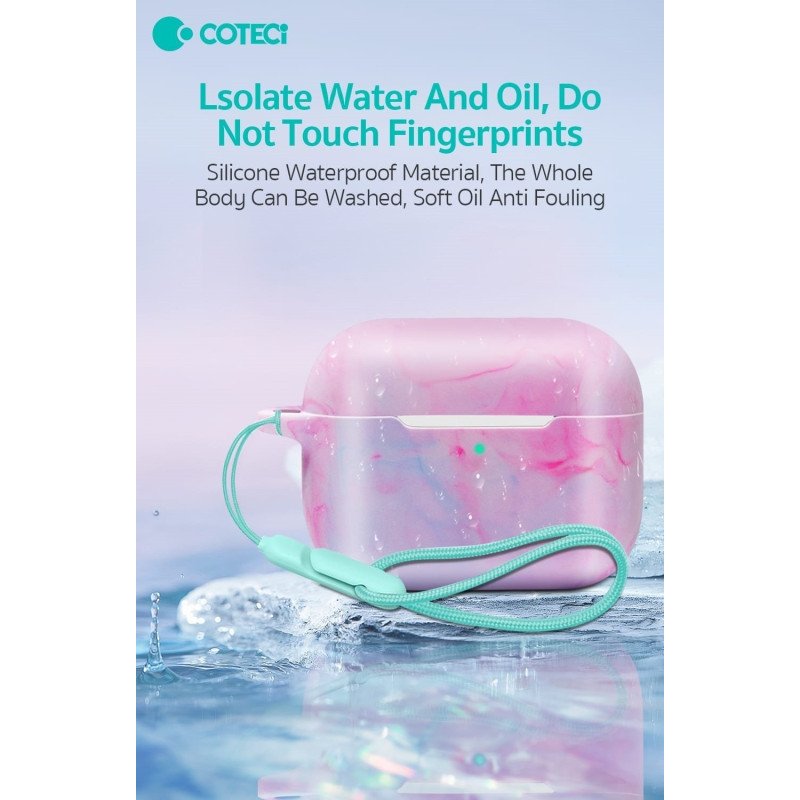 COTECi AP-71 glitzy series Προστατευτική Θήκη Ακουστικά για Apple AirPods Pro1/2  - Χρώμα: Ροζ