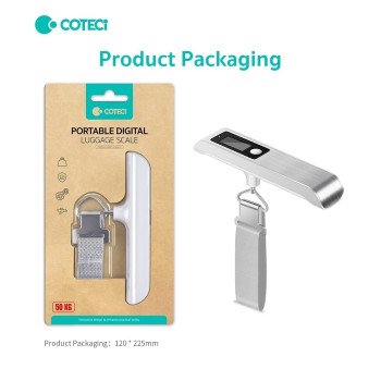 COTECi TR-010 Φορητή ψηφιακή ζυγαριά αποσκευών 50 KG - Μάυρο