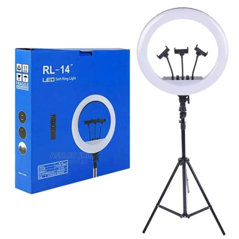RL-14 Ring light led με τρίποδο δαπέδου βάση για κινητό & τηλεχειριστήριο 14" Inches