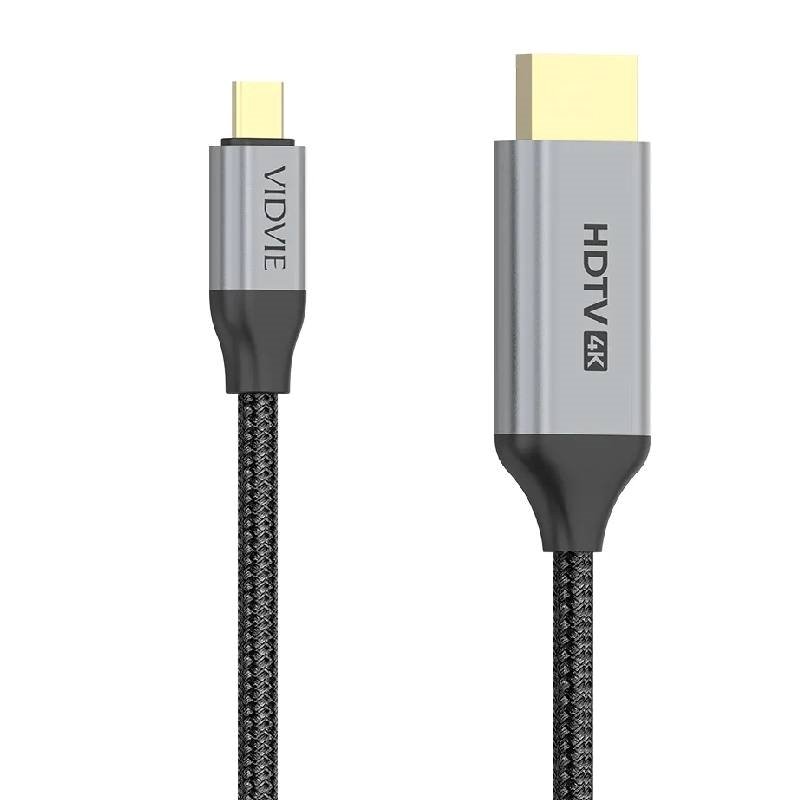 Vidvie HD01 Καλώδιο προσαρμογέα High Definition Series USB Type C - HDMI 2.0 4K 60Hz 2m - Μαύρο