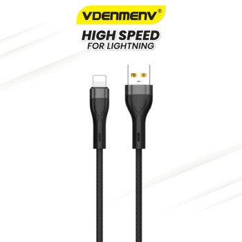 Vdenmenv D55L 3.6A Καλώδιο Φόρτισης Usb-A Σε Lightning (1M) – Μαύρο
