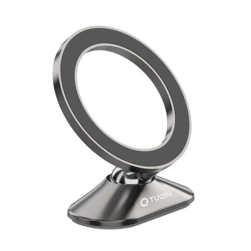 TUQIN QH14 Μίνι μαγνητική βάση αυτοκινήτου Περιστροφή 360 μοιρών - Γκρι