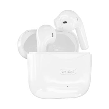 Ven-Dens Vd-Bt025 Ασύρματα Ακουστικά Με Θήκη Φόρτισης True Wireless Stereo Earbuds - Λέυκο