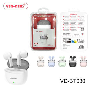 Ven-Dens Vd-Bt030 Ασύρματα Ακουστικά Με Θήκη Φόρτισης True Wireless Stereo Earbuds - Πράσινο