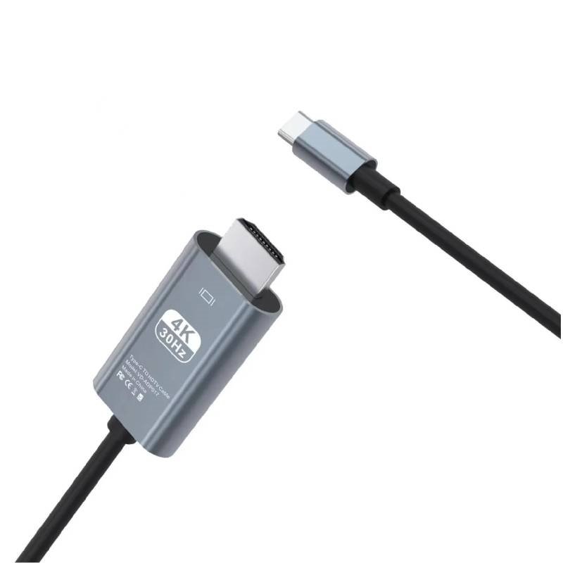 Ven-Dens Adp017 Καλώδιο Type C To Hdtv Cable (2M) 4K 30Hz - Μάυρο