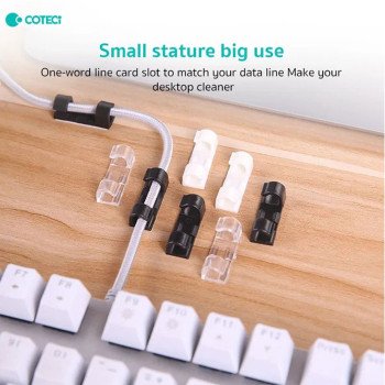 Coteci 82102-Bk Self-Stick Line Fixed Consolidation Buckle - Μαύρο