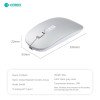 Coteci 84005-Gy Classic Bluetooth Wireless Mouse - Grey