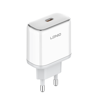 Ldnio Q1415 Gan Φορτιστής Με Θύρα Usb-C Και Καλώδιο Usb Type-C Σε Usb Type-C 45W Power Delivery - Λευκό