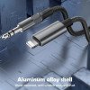 Ldnio Lsy81I Καλώδιο Ήχου - Aux - Audio Jack 3.5Mm Σε Usb Lightning  1M - Χρώμα: Ασημί