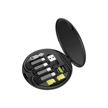 Yesplus Ys-844 High Quality Multifunctional Fast Charging Data Cable Box - Black