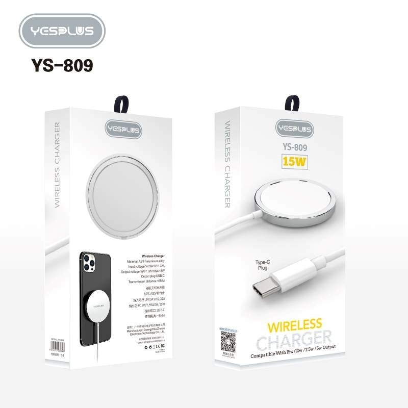 Yesplus Ys-809 Magsafe 15W Ασύρματος Γρήγορος Φορτιστής Για Κινητά Και Airpods