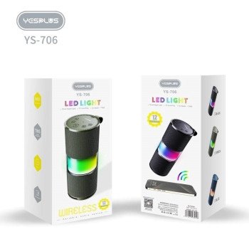 Yesplus Ys-706 Tws Rgb Led Lights Bluetooth Speakers Υψηλής Ποιότητας Ήχου - Πράσινος