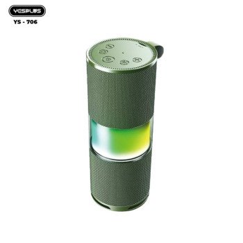 Yesplus Ys-706 Tws Rgb Led Lights Bluetooth Speakers Υψηλής Ποιότητας Ήχου - Πράσινος