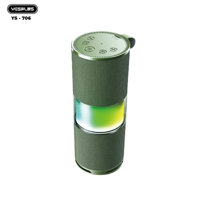 Yesplus Ys-706 Tws Rgb Led Lights Bluetooth Speakers Υψηλής Ποιότητας Ήχου - Πράσινος