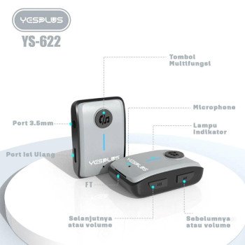 Yesplus Ys-622 Ασύρματος Αντάπτορας Ήχου / Wireless Audio Receiver Adapter - Μαύρο