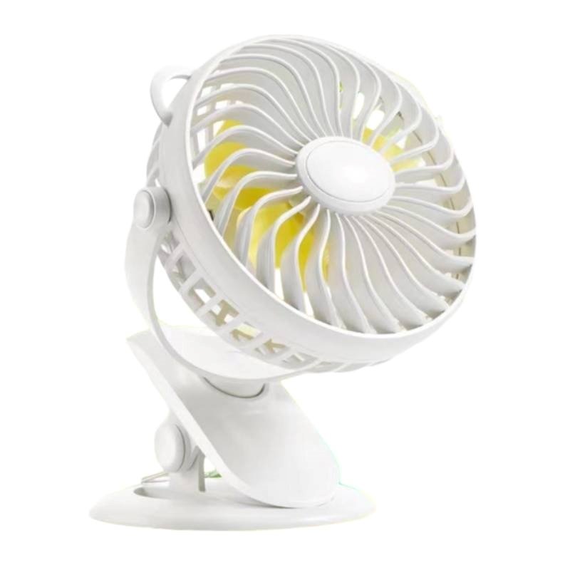 Yesplus Ys-1605 Επαναφορτιζόμενο Ανεμιστήρας Σφιγκτήρα Τραπεζιού 360 Περιστρεφόμενο - Λευκό