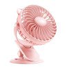 Yesplus Ys-1605 Επαναφορτιζόμενο Ανεμιστήρας Σφιγκτήρα Τραπεζιού 360 Περιστρεφόμενο - Ροζ