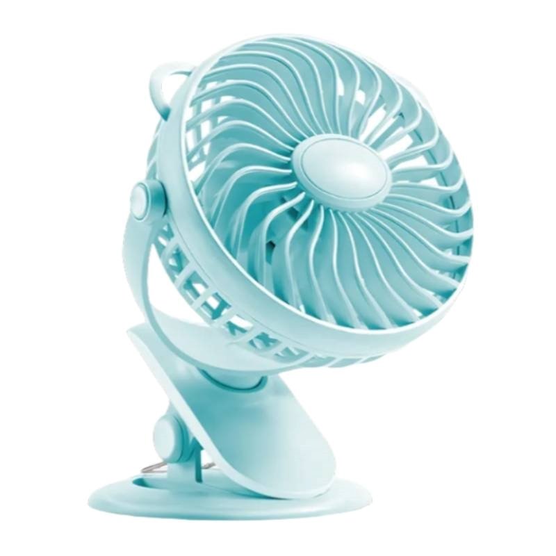Yesplus Ys-1605 Επαναφορτιζόμενο Ανεμιστήρας Σφιγκτήρα Τραπεζιού 360 Περιστρεφόμενο - Γαλάζιο