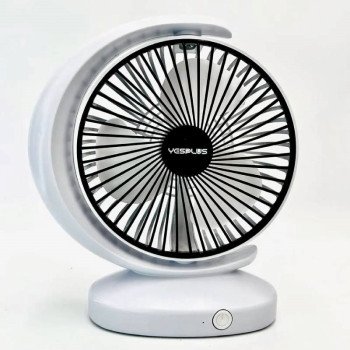 Yesplus Ys-1612 Επαναφορτιζόμενος Επιτραπέζιος Ανεμιστήρας - Λευκό-Μαύρο