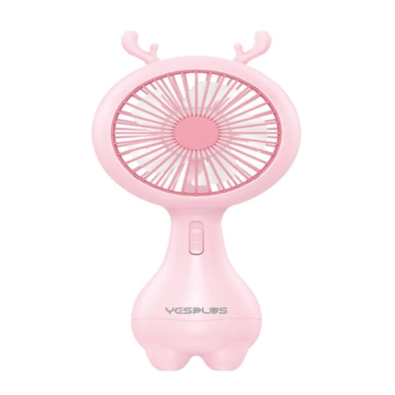 Yesplus Ys-1613 Επαναφορτιζόμενος Mini Ανεμιστήρας Χειρός - Ροζ