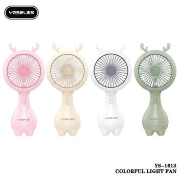 Yesplus Ys-1613 Επαναφορτιζόμενος Mini Ανεμιστήρας Χειρός - Λευκό